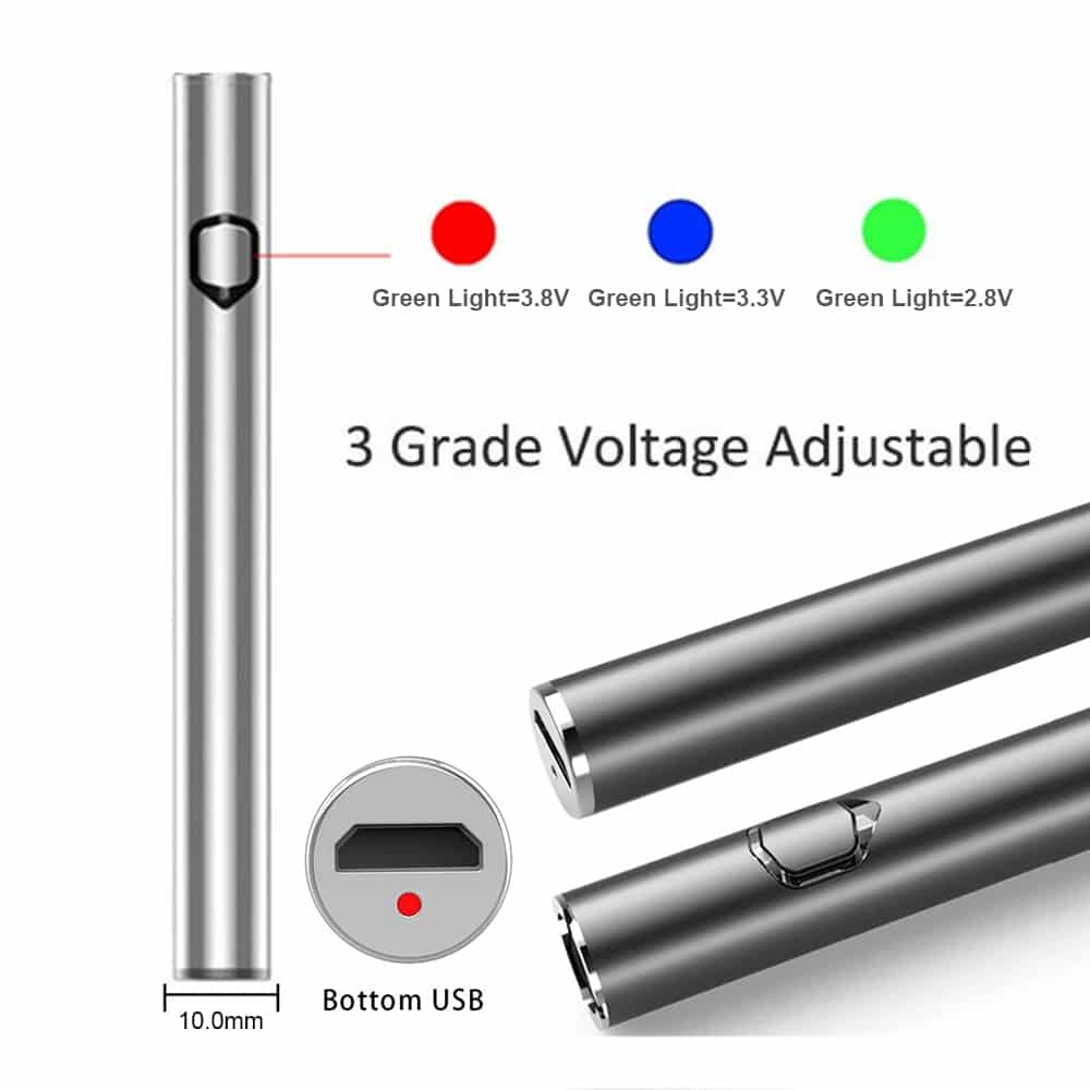 bottom usb rechargeable cbd battery