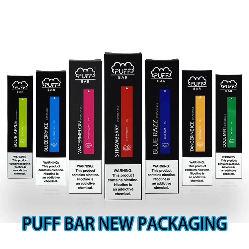 Puff Bar with the Newest Black Packaging Variety Flavors in Stock, OEM