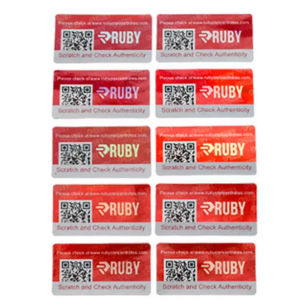 ruby disposable stickers